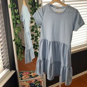 Blue casual babydoll dress🦋💙